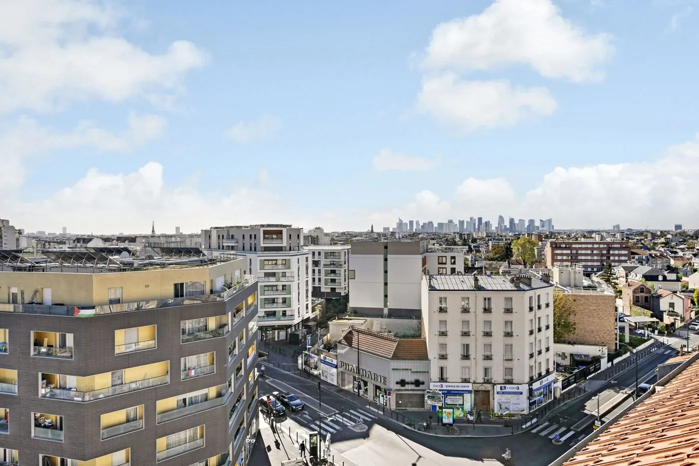 Vue dégagée depuis un appartement à Asnières-sur-Seine